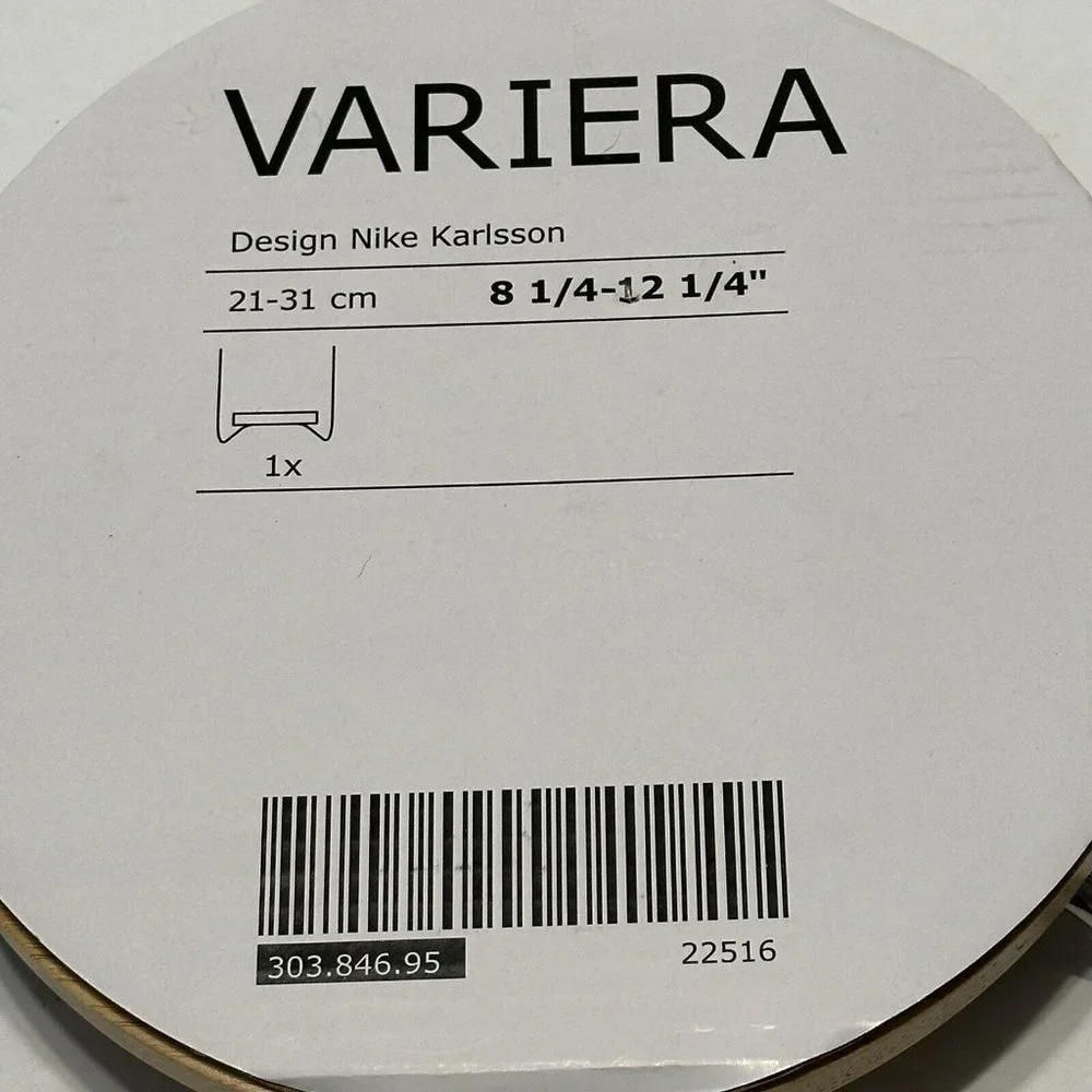 NEW IKEA Variera Adjustable Plate Holder Organizer 22516 Nike Karlsson